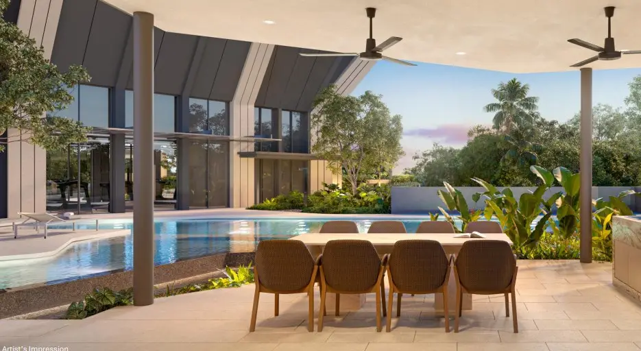 Outdoor dining pavilion