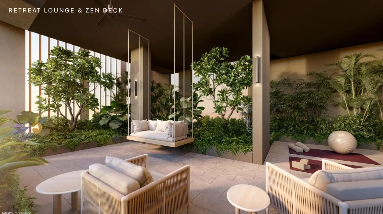 Retreat lounge and zen deck